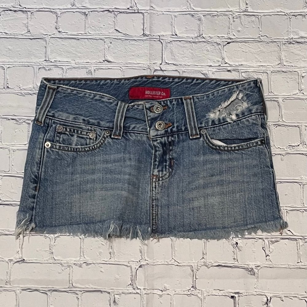 Hollister Denim Mini Skirt Sz 3